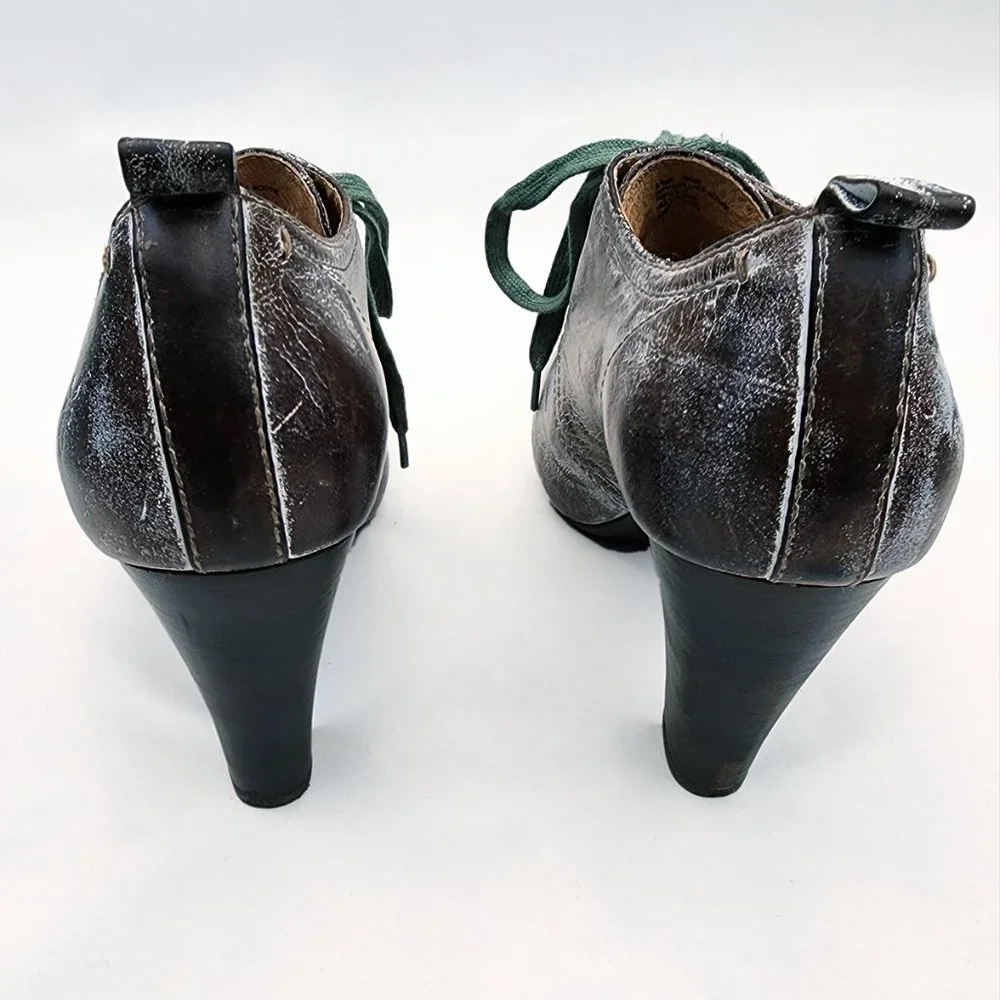 Frye Ankle Boots with Green Laces - Picture 2 of 7
